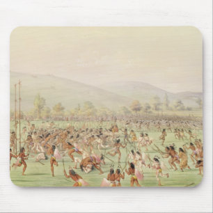 Tapis De Souris Le jeu de boule indien, c.1832