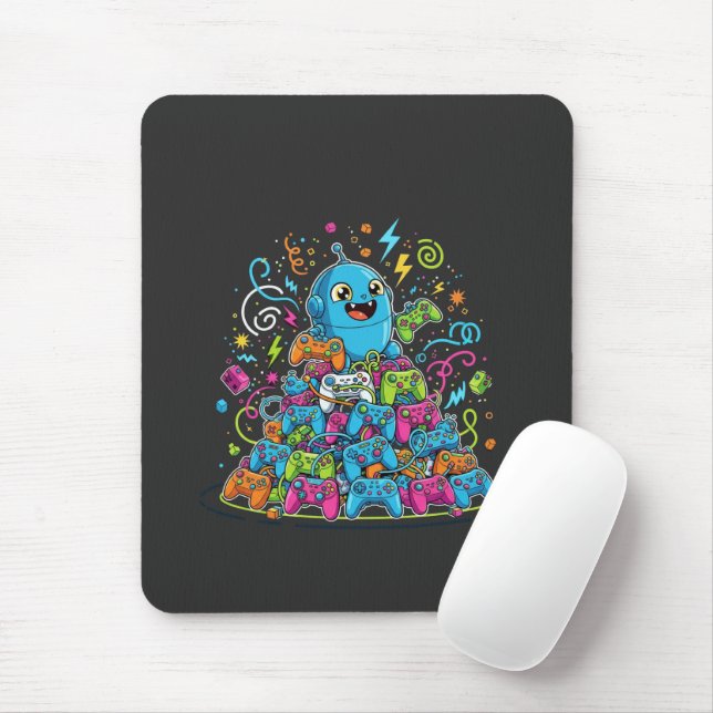 Tapis De Souris Le jeu drôle ne finit jamais  (Avec souris)
