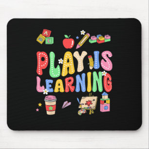 Tapis De Souris Le jeu est l'apprentissage enseignant aux enfants