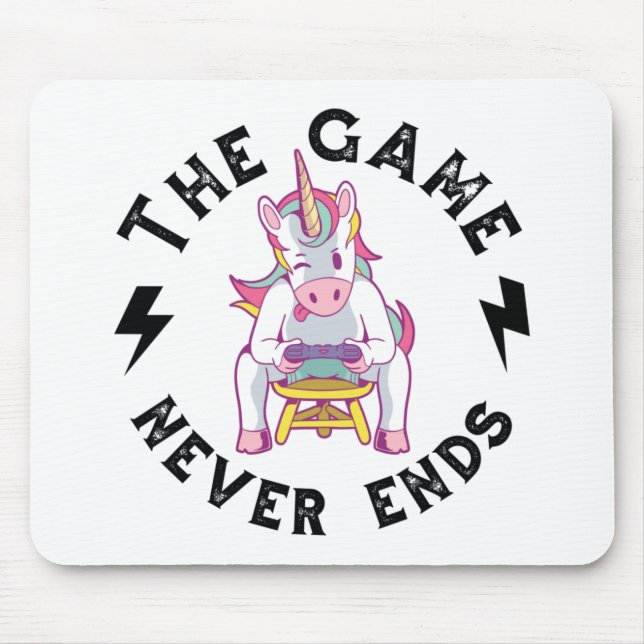 Tapis De Souris Le Jeu ne se termine jamais (Devant)