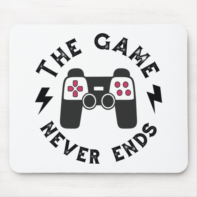 Tapis De Souris Le jeu n'est jamais terminé (Devant)
