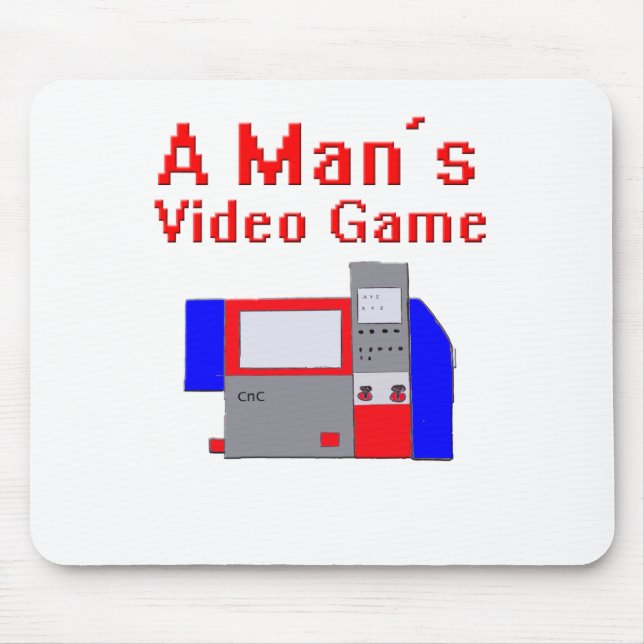 Tapis De Souris Le jeu vidéo de l'homme (Devant)