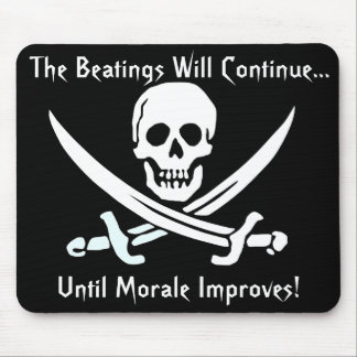 Tapis De Souris Le jolly roger de Jack de calicot, les battements