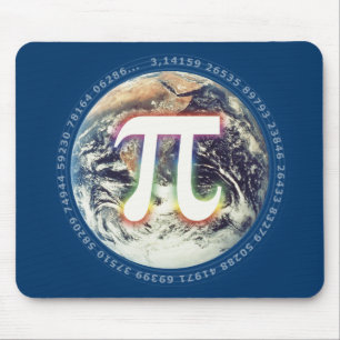 Tapis De Souris Le jour de pi sur terre célèbrent des maths