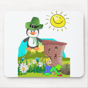 Tapis De Souris le jour de saint-patrick pingouin leprechaun