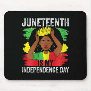 Tapis De Souris Le Jumelage Afro-Américain Est Mon Jour D'Indépend