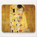 Tapis De Souris Le Kiss Gustav Klimt<br><div class="desc">Peintre autrichien impérial Gustav Klimt,  chef-d'oeuvre : La peinture de Kiss</div>