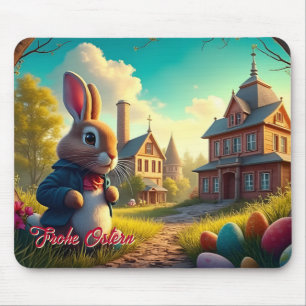 Tapis De Souris Le lapin de Pâques en mission secrète