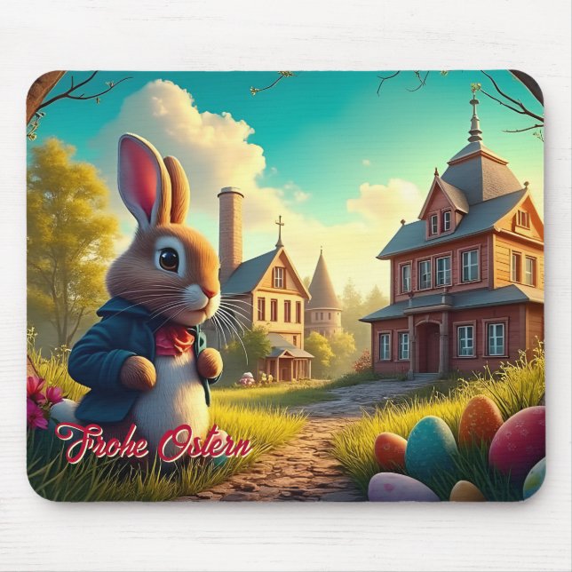 Tapis De Souris Le lapin de Pâques en mission secrète (Devant)