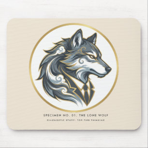 Tapis De Souris Le Leader Loup Solitaire : Spécimen d'entreprise O