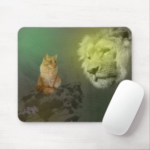 Tapis De Souris Le Lion Et Le Chat, Mousepad