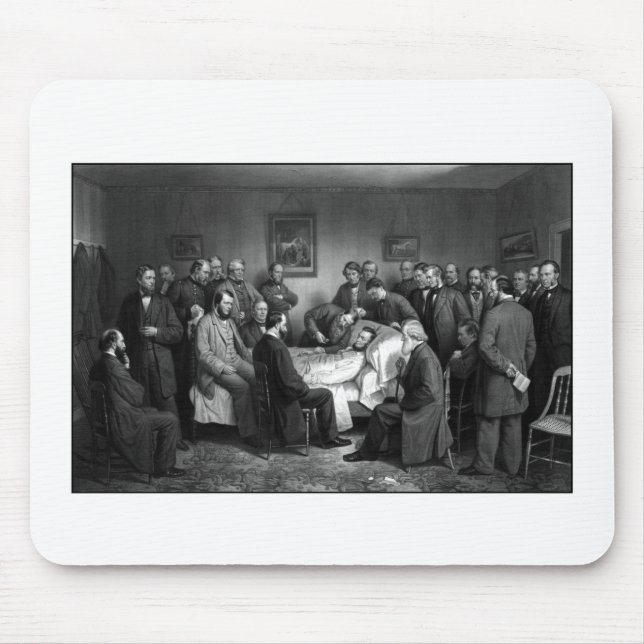 Tapis De Souris Le lit de mort de Lincoln (Devant)