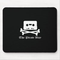 Le logo blanc de Crossbone de baie de pirate