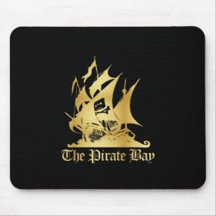 Tapis De Souris Le logo d'or de baie de pirate