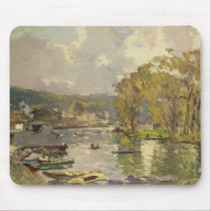 Tapis De Souris Le long de la Seine chez Meudon, c.1893 (huile sur