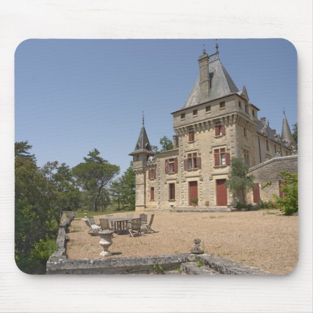 Tapis De Souris Le magnifique Château de Pressac et jardin (Devant)