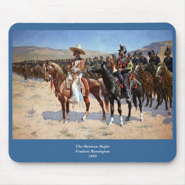 Tapis De Souris Le major mexicain de Frederic Remington (1889) (Devant)