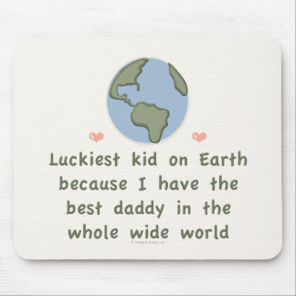Tapis De Souris Le meilleur papa dans le monde large Mousepad de