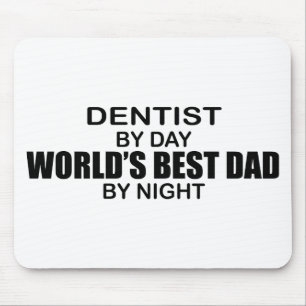 Tapis De Souris Le meilleur papa du monde - dentiste