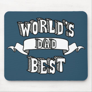 Tapis De Souris Le meilleur texte Mousepad de typographie du papa