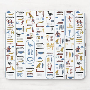 Tapis De Souris Le message du pharaon égyptien Hiéroglyphes