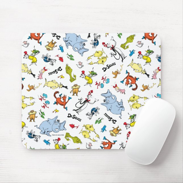 Tapis De Souris Le monde du modèle de Dr Seuss (Avec souris)