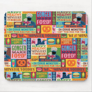 Tapis De Souris Le Motif de camion Foodie de Cookie Monster