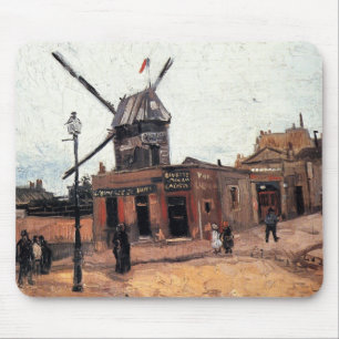 Tapis De Souris Le Moulin de la Galette par Vincent van Gogh