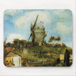 Tapis De Souris Le Moulin de la Galette par Vincent van Gogh