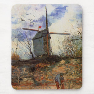 Tapis De Souris Le Moulin de la Galette par Vincent van Gogh