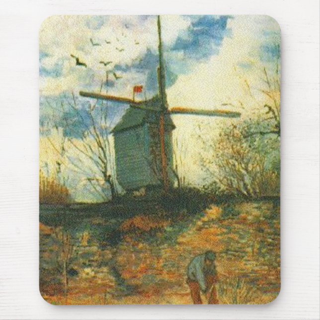 Tapis De Souris Le Moulin de la Galette Van Gogh (Devant)