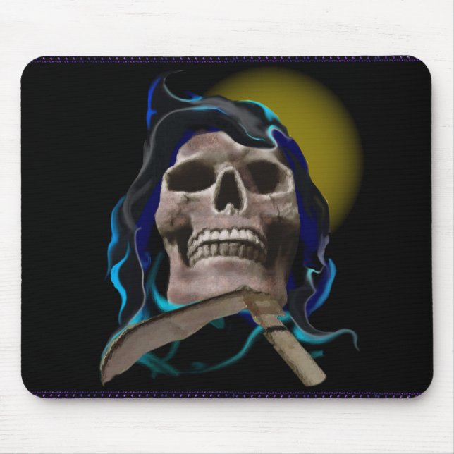 Tapis De Souris Le mousepad rouillé de crâne (Devant)