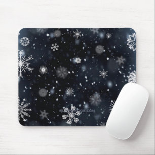 Tapis De Souris Le Noël de SlipperyJoe, hiver magique paisible à