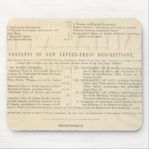 Tapis De Souris Le nouvel Atlas familial illustré de Verso Johnson