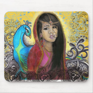 Tapis De Souris Le paon, mousepad