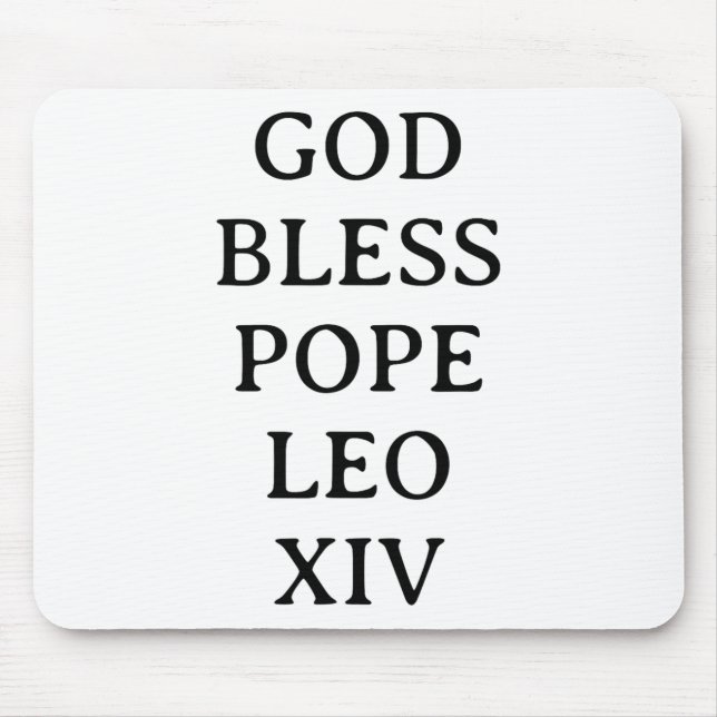Tapis De Souris Le Pape Leo Xiv 3 (Devant)