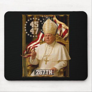 Tapis De Souris Le Pape Trump Drôle Le Président Trump Veut Être L