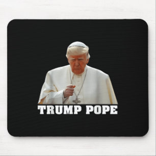 Tapis De Souris Le pape Trump drôle Trump Vatican Christian Retro
