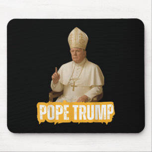 Tapis De Souris Le pape Trump drôle Trump Vatican Christian Retro 