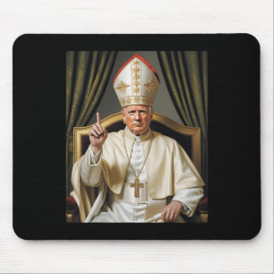 Tapis De Souris Le pape Trump drôle Trump Vatican Christian Retro