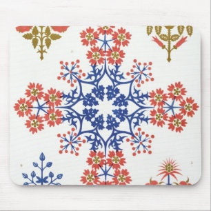 Tapis De Souris Le papier peint de motif de Violiet, d'iris et de