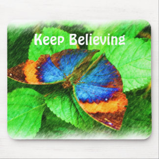 Tapis De Souris Le papillon croit inspirationnel