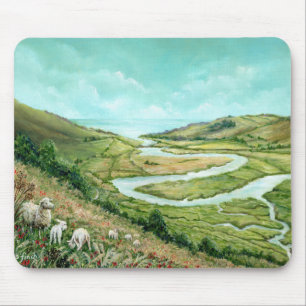 Tapis De Souris Le paradis de Cuckmere après la tempête