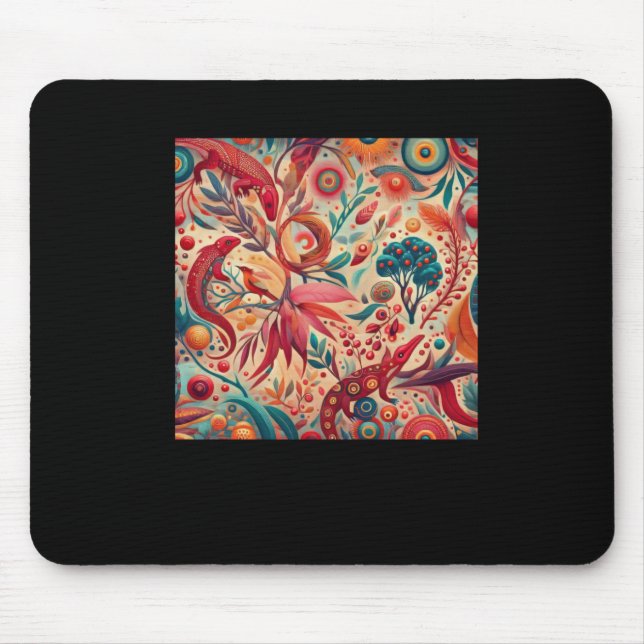 Tapis De Souris Le patchs autochtone autochtone autochtone austral (Devant)
