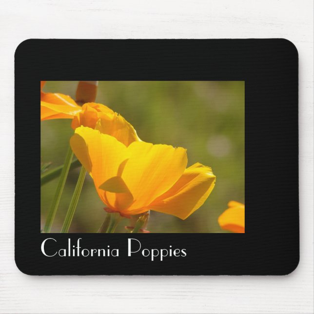 Tapis De Souris Le pavot de Californie fleurit Mousepad (Devant)