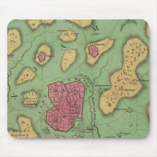 Tapis De Souris Le Pays De Moriah Ou De Jérusalem (Devant)