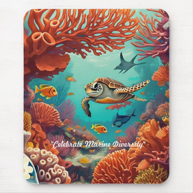Tapis De Souris "Le paysage de corail" (Devant)