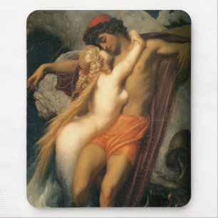 Tapis De Souris Le Pêcheur et la Sirène (par Frederic Leighton)