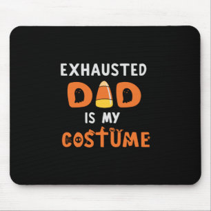 Tapis De Souris Le père exhausté d'Halloween est My Costume Birthd