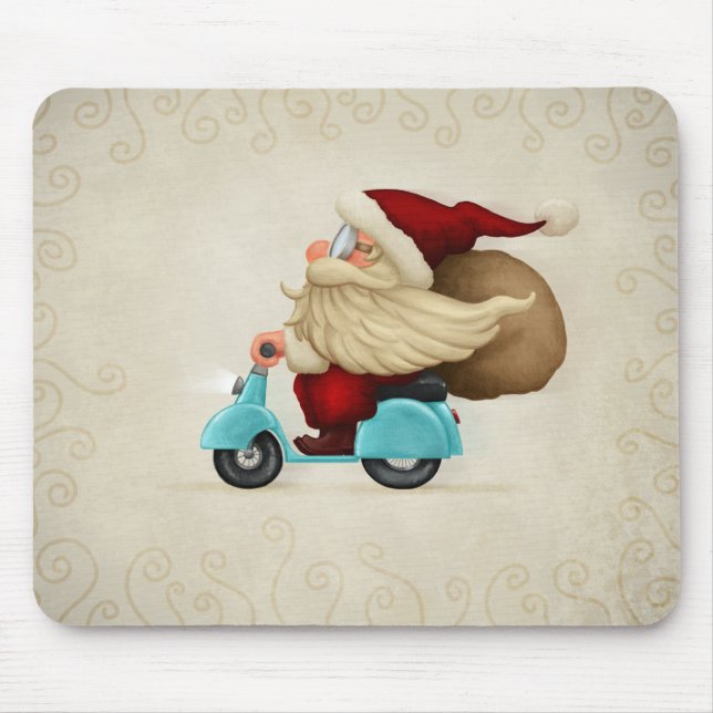 Tapis De Souris Le père noël motorisé (Devant)